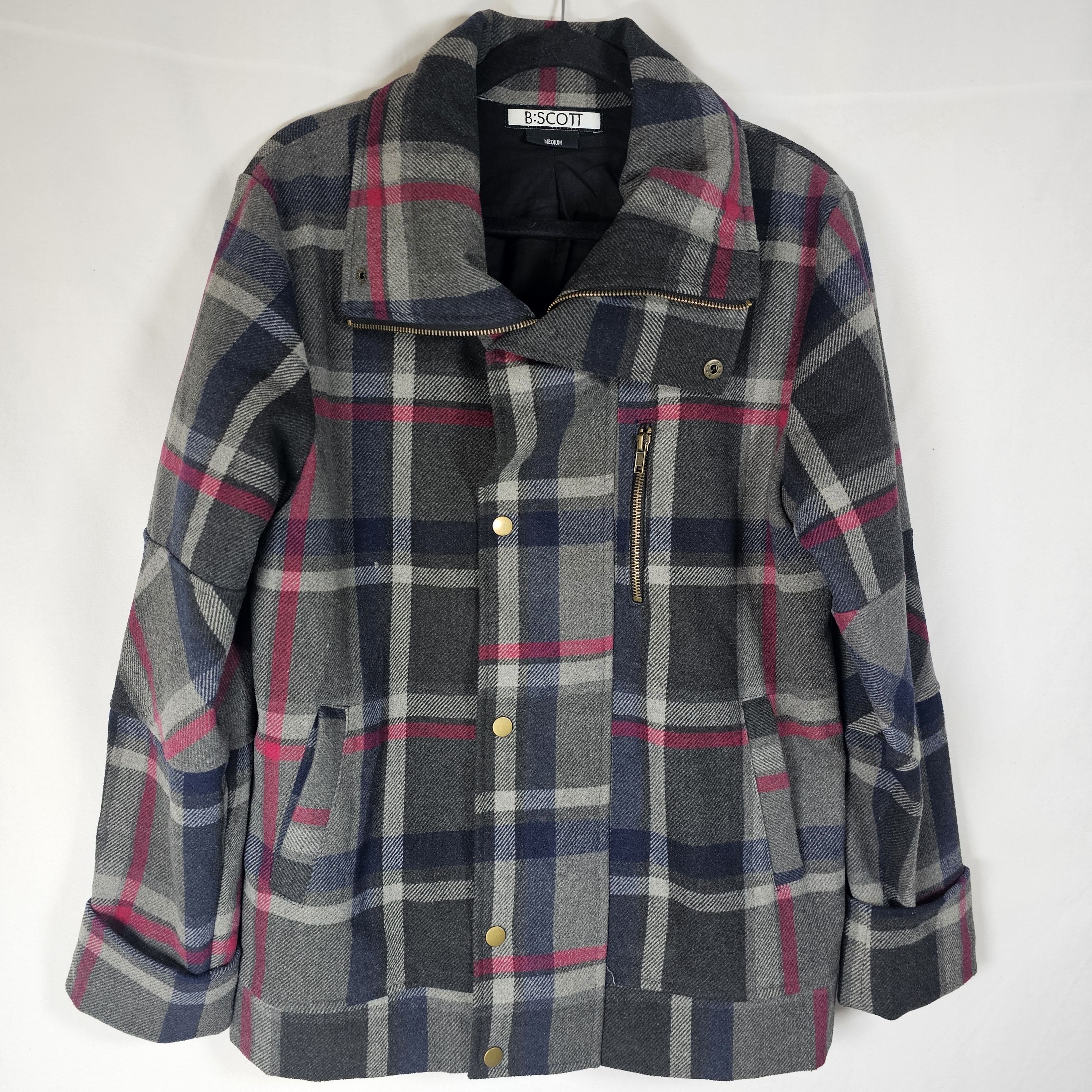 B. Scott Black And Gray Fabric Blend Size M